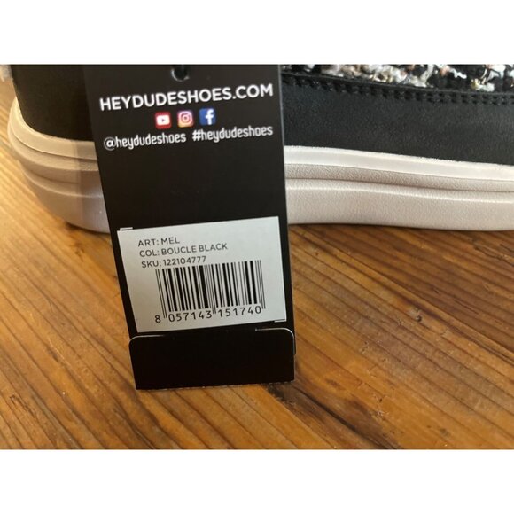 Hey Dude Mel Boot Boucle Back Lightweight Booties Shoe US 9 EU 40 New With Tag - Picture 4 of 5